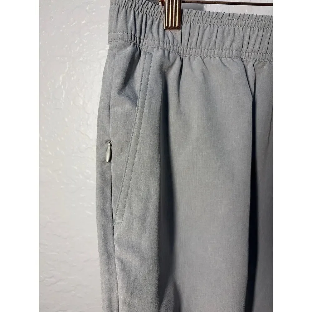 O'neill Mens Hybrid Gray Drawstring Athletic Performance Shorts XXL Casual